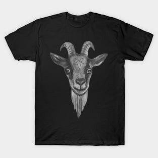 Black metal satanic goat T-Shirt